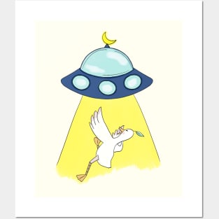 UFO Doo Doo duck Posters and Art